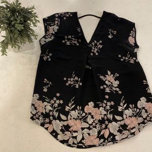 DR2 Women’s Floral Dress Shirt Blouse Size Medium